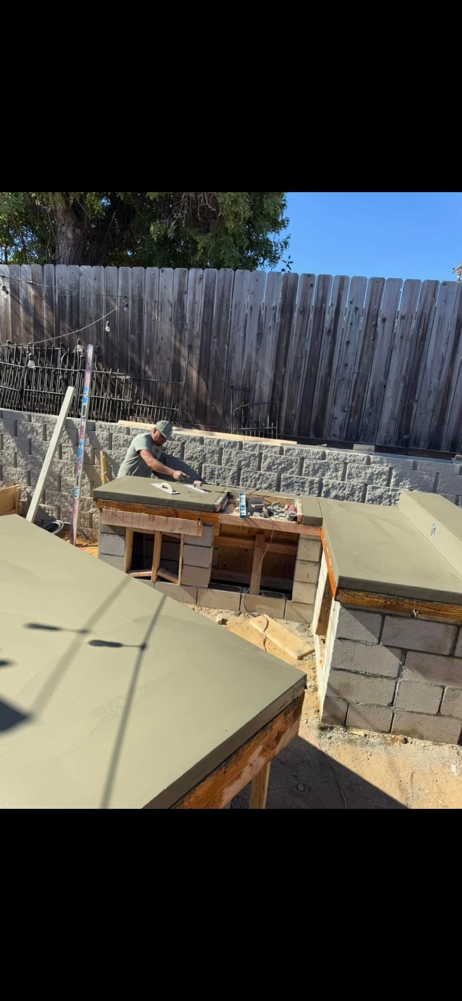 Outdoor Kitchen Concrete Countertop